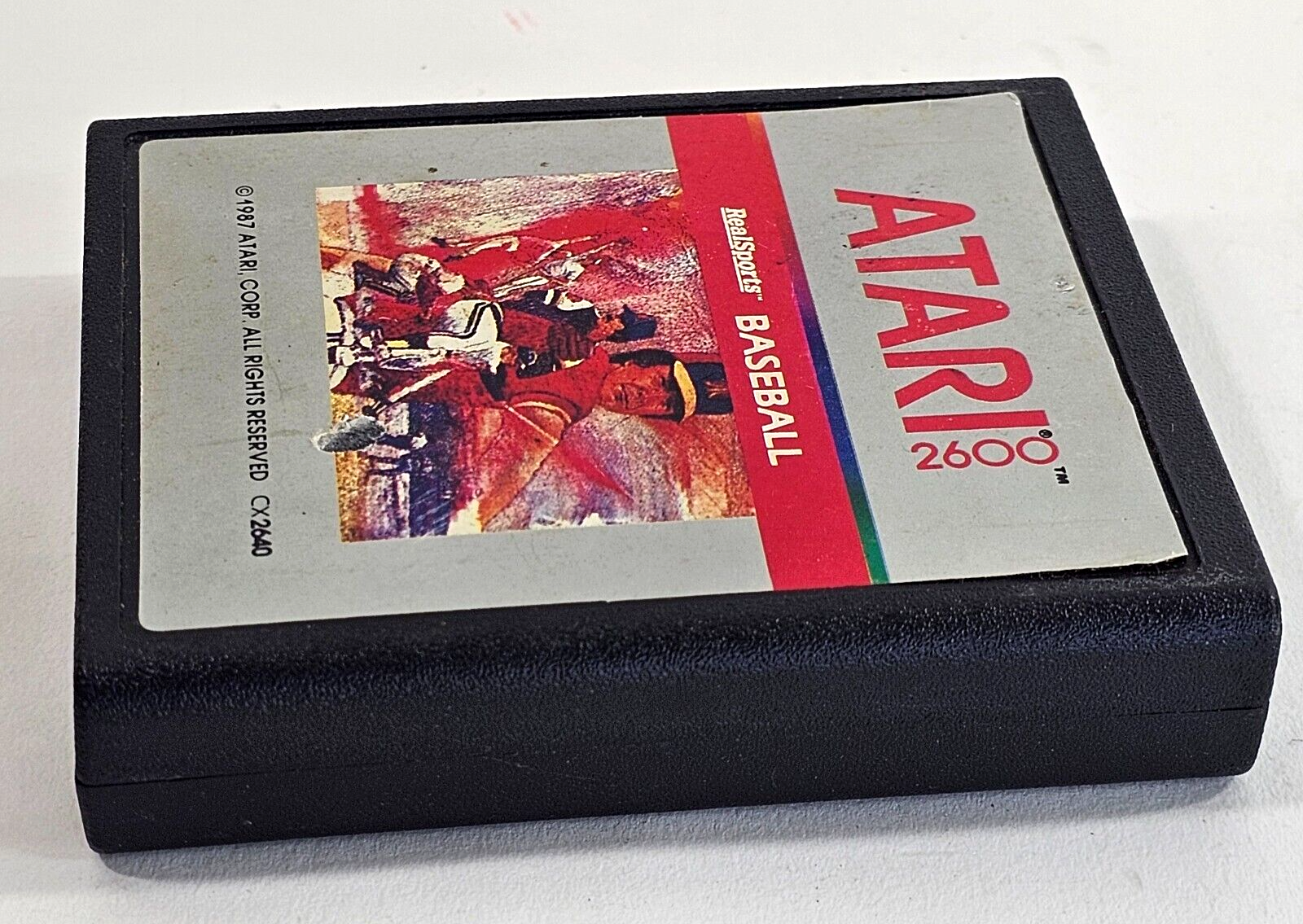 RealSports Baseball (Atari 2600, 1987) Game Cartridge - Tested and Working