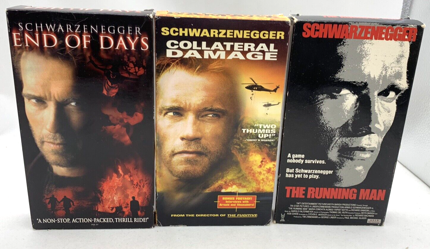 Collateral Damage (VHS Action Movies) End Of Days/The Running Man - Tested