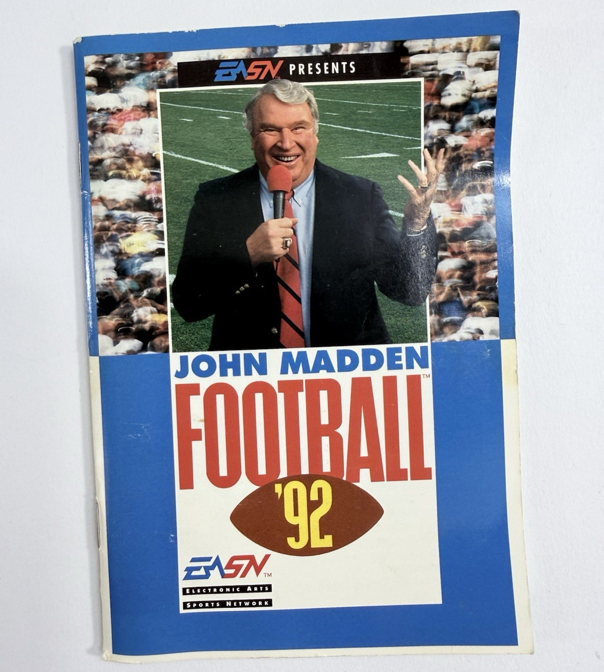 John Madden Football '92 (Sega Genesis, 1991) Game, Case, and Manual - Tested