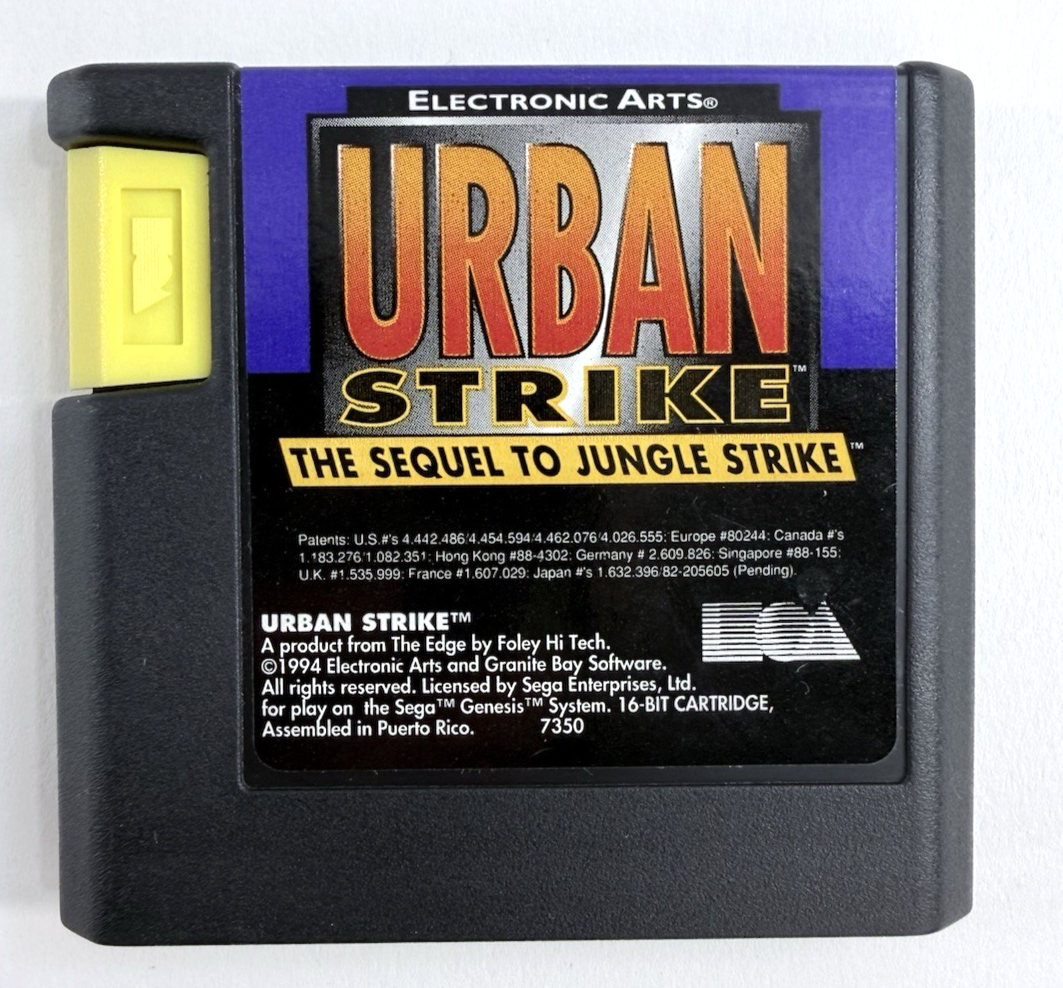 Urban Strike (Sega Genesis, 1994) Game, Case, Manual, Registration - Tested