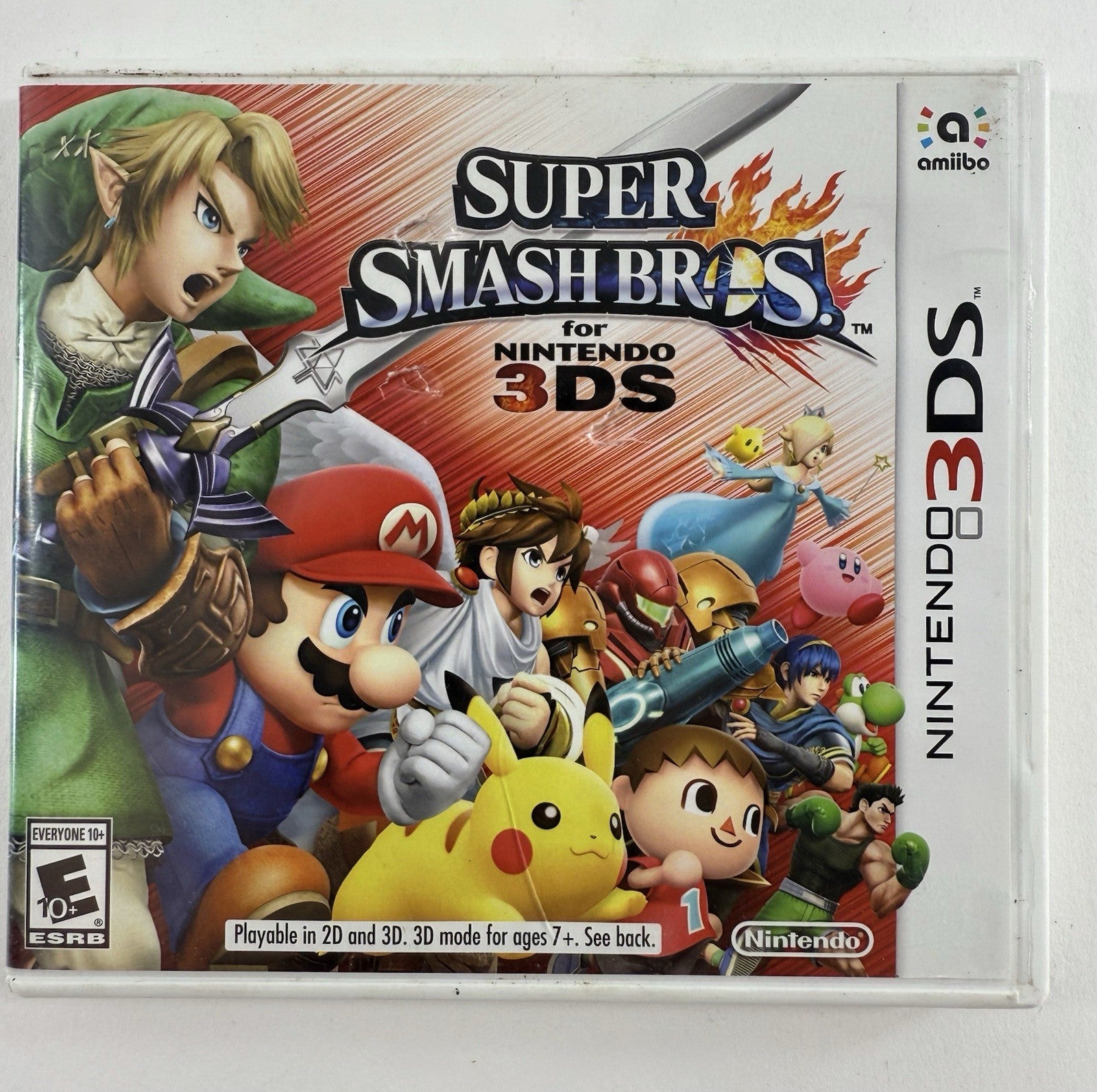 Super Smash Bros (Nintendo 3DS, 2014) Replacement Case and Manual Only