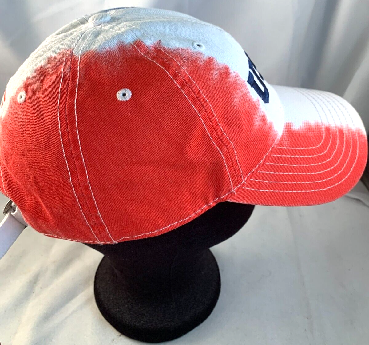 Mighty Fine Adjustable USA Red White and Blue Hat with American Flag Embroidery