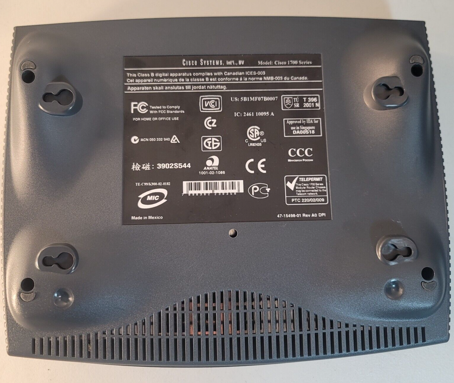 Cisco 1700 Series Wired Modular Router