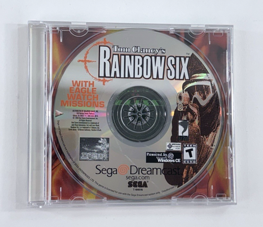 Tom Clancy's Rainbow Six (Sega Dreamcast, 1998) Game and Case - Tested