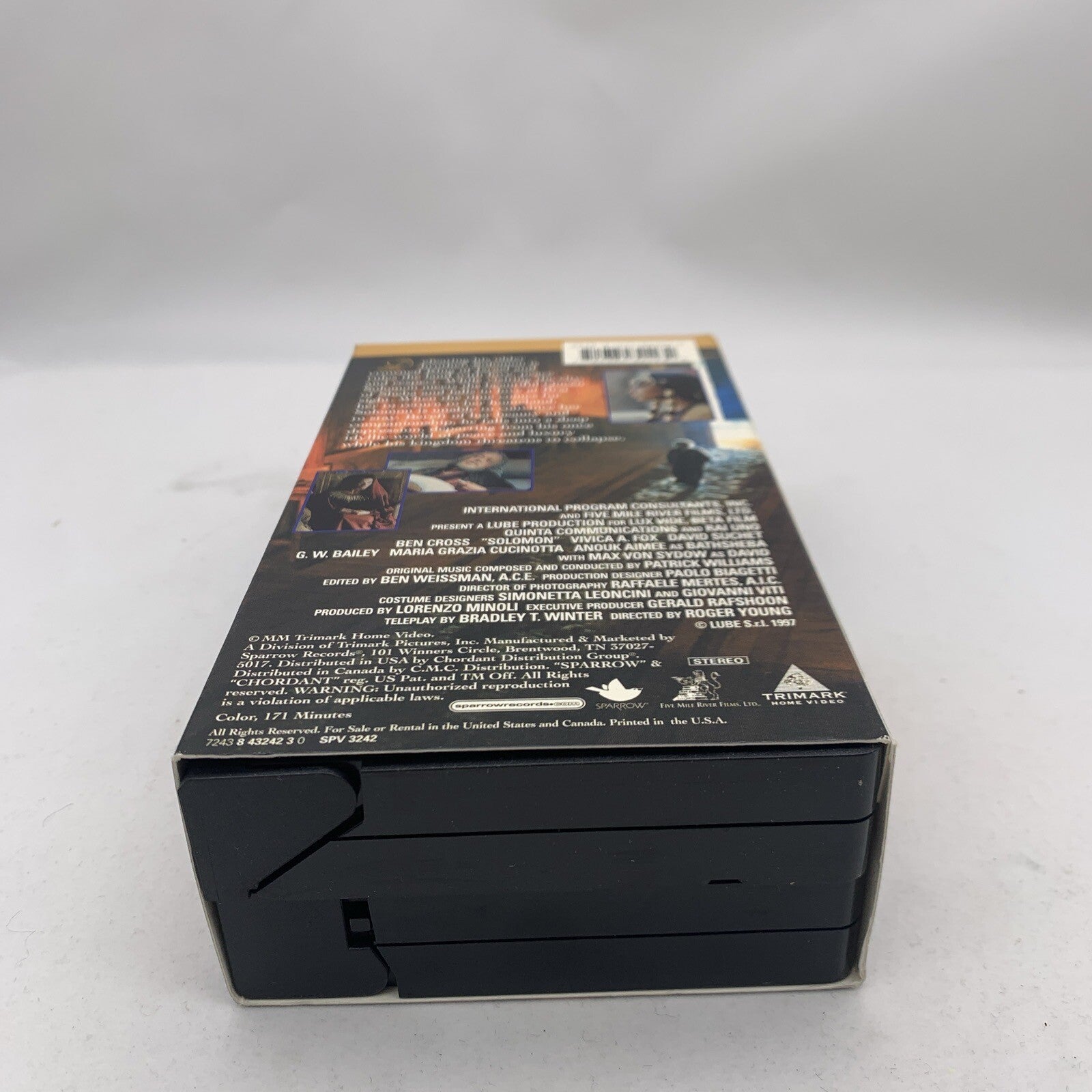 The Bible: Solomon (VHS, 2000) Ben Cross/Vivica A. Fox/Max Von Sydow