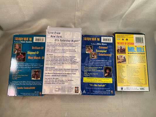 Saturday Night Live - 25/Mike Myers/Adam Sandler/Mr. Bill bundle(4 VHS)