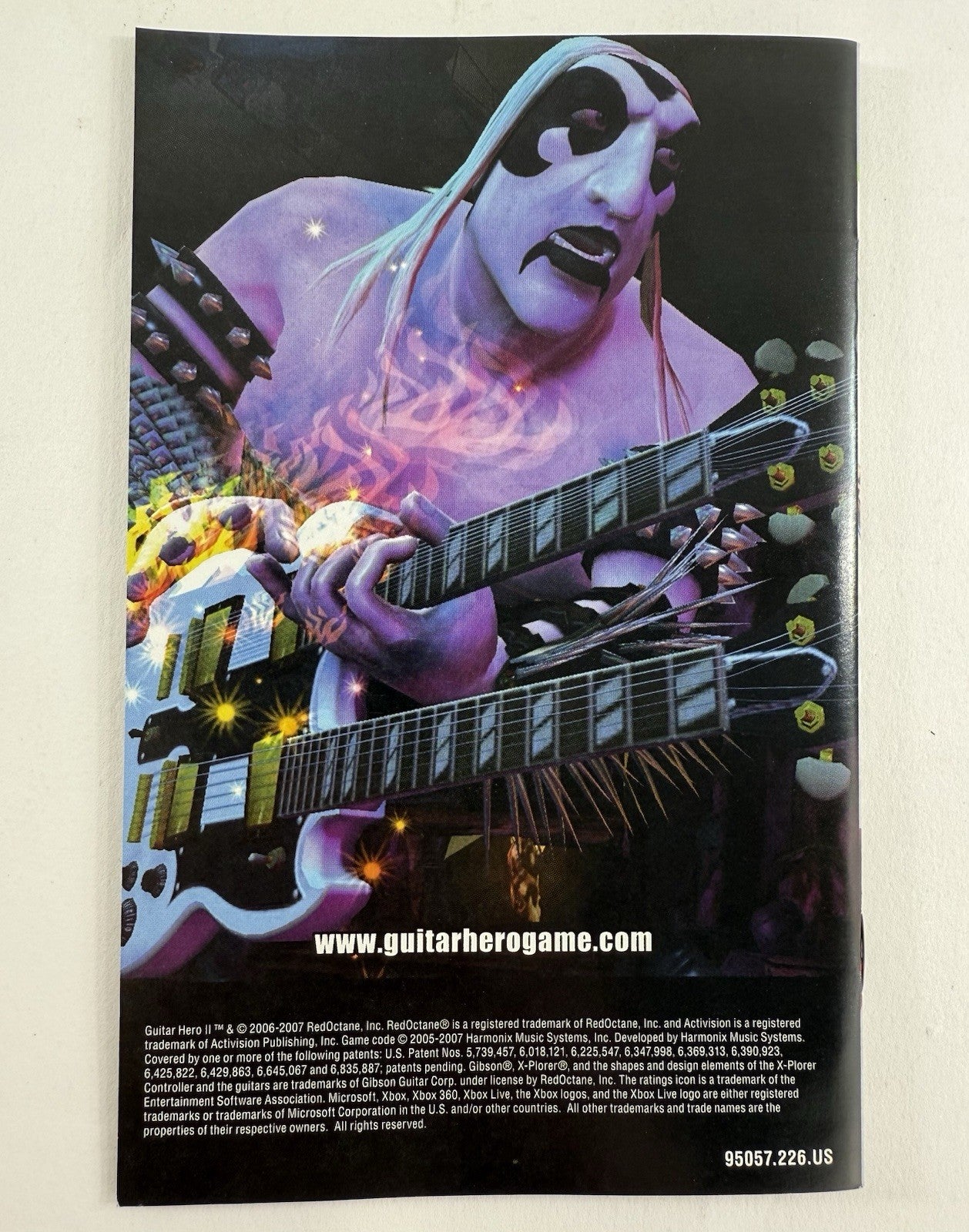 Guitar Hero II (Microsoft Xbox 360, 2007) Game Case Manual - Tested and Working