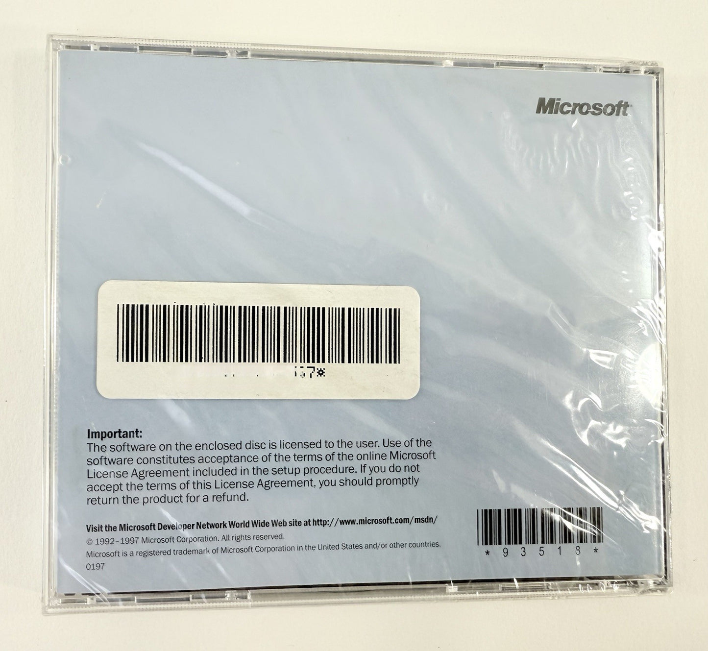 Microsoft Developer Network Library Archive 1997 for Windows 95 - New, Sealed