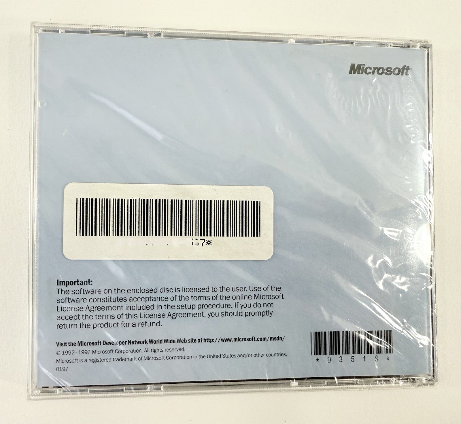 Microsoft Developer Network Library Archive 1997 for Windows 95 - New, Sealed