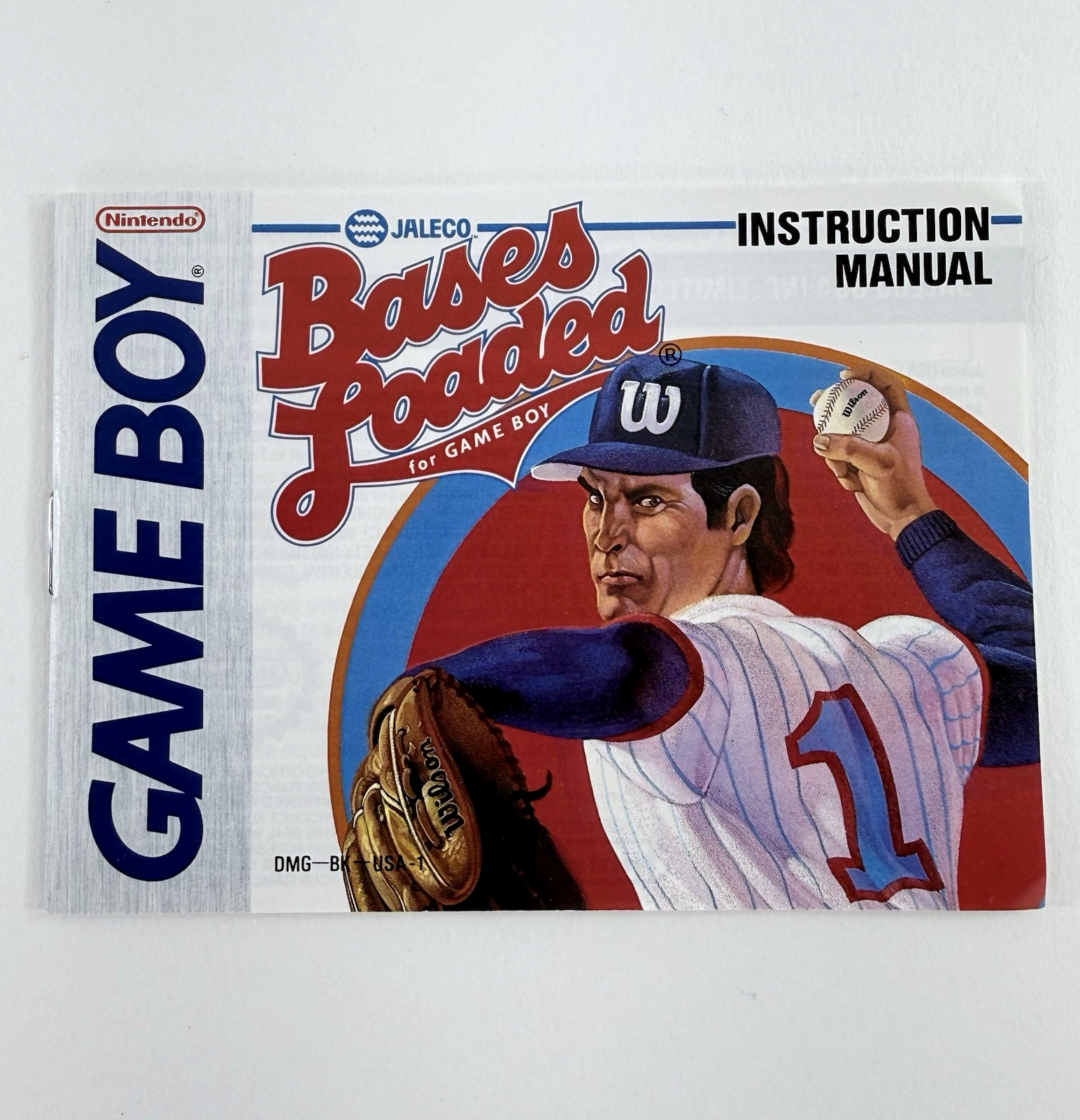 Bases Loaded (GameBoy, 1990) Game Box Manual Inserts Poster Registration -Tested