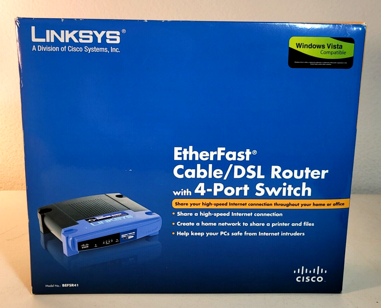 Linksys BEFSR41 4-Port 10/100 Wired Router (BEFSR41 v4)