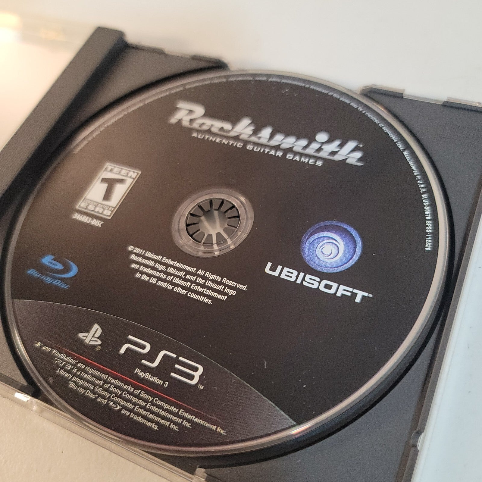 Rocksmith (Sony PlayStation 3, 2011) Replacement Game Disc