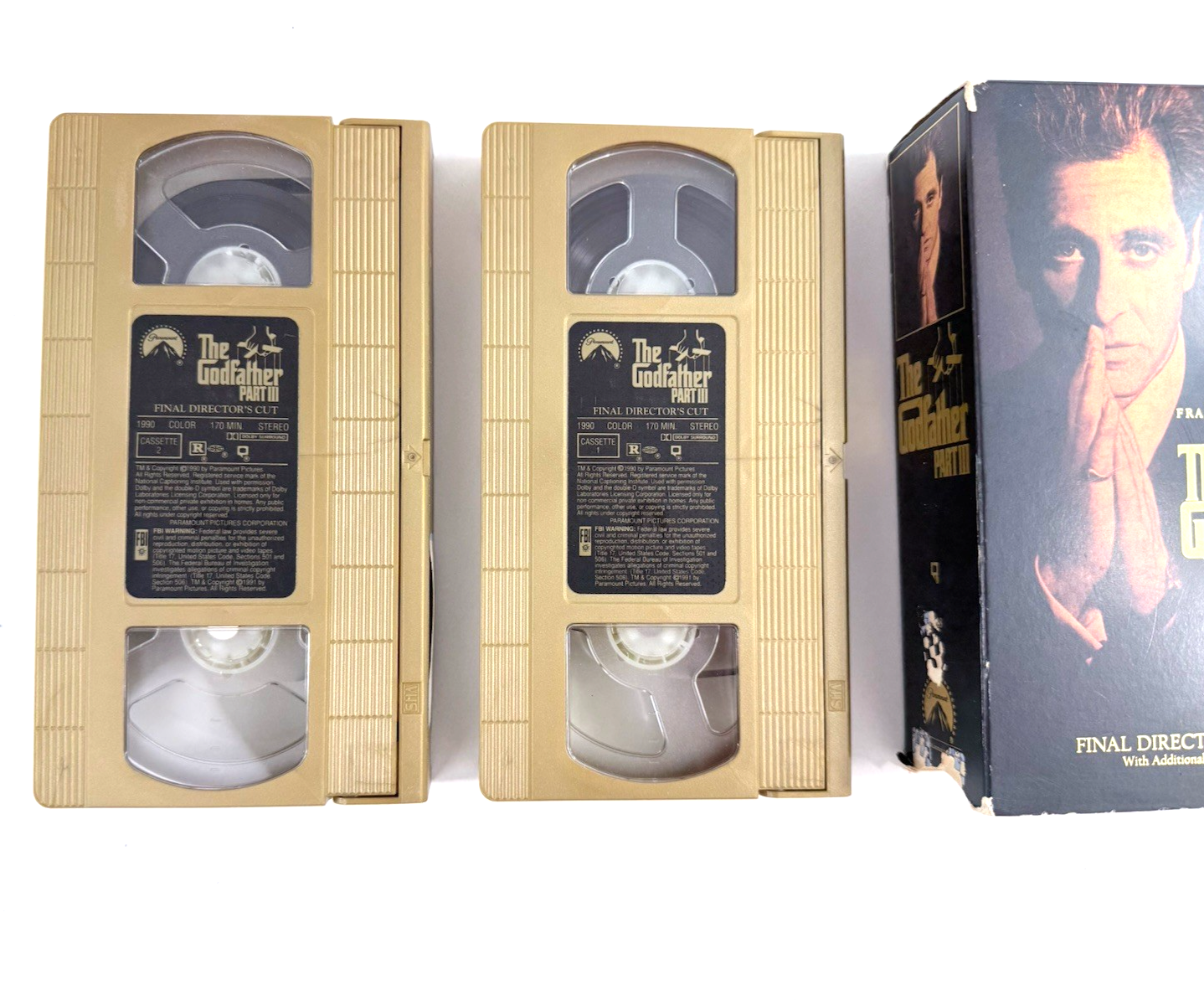 The Godfather (VHS Bundle) Godfather II, Godfather III Director’s Cut - Tested