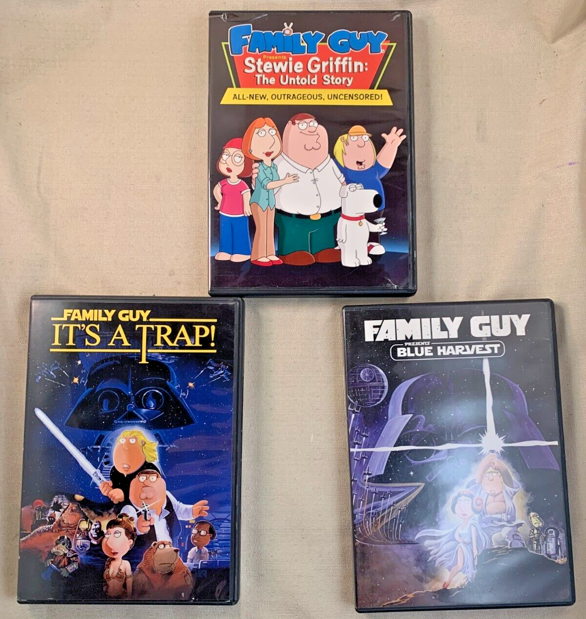 Family Guy: It's a Trap! (DVD bundle) Blue Harvest/Stewie Griffin: The Untold...