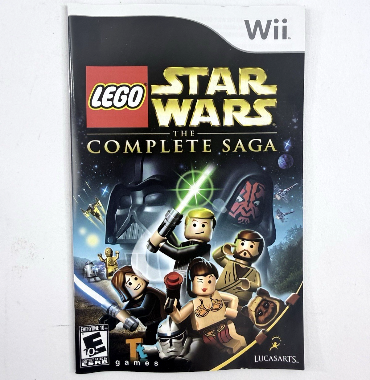 LEGO Star Wars: The Complete Saga (Wii, 2007) Game Case Manual - Tested