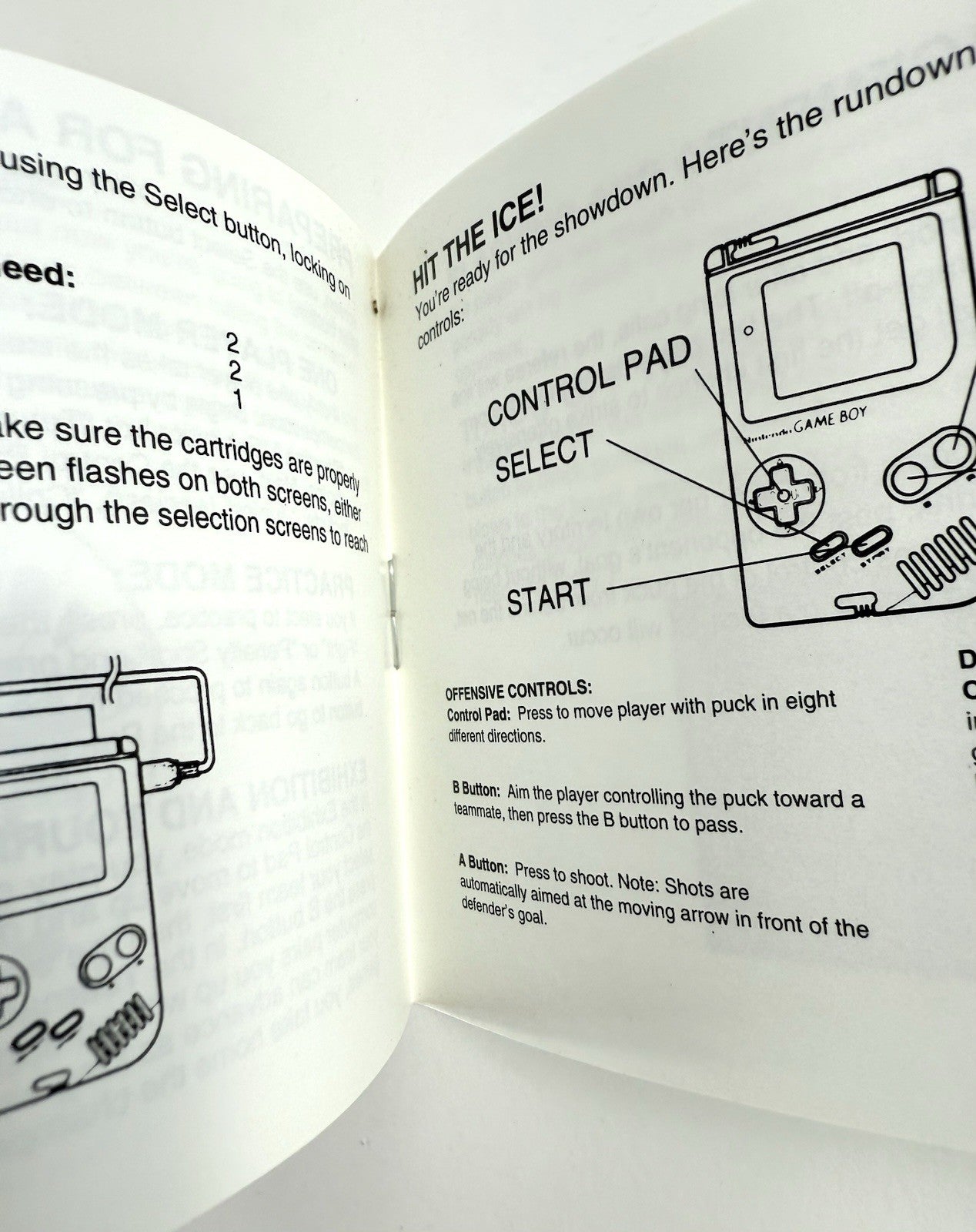Blades of Steel (Nintendo GameBoy, 1991) Game Box Manual Inserts Registration