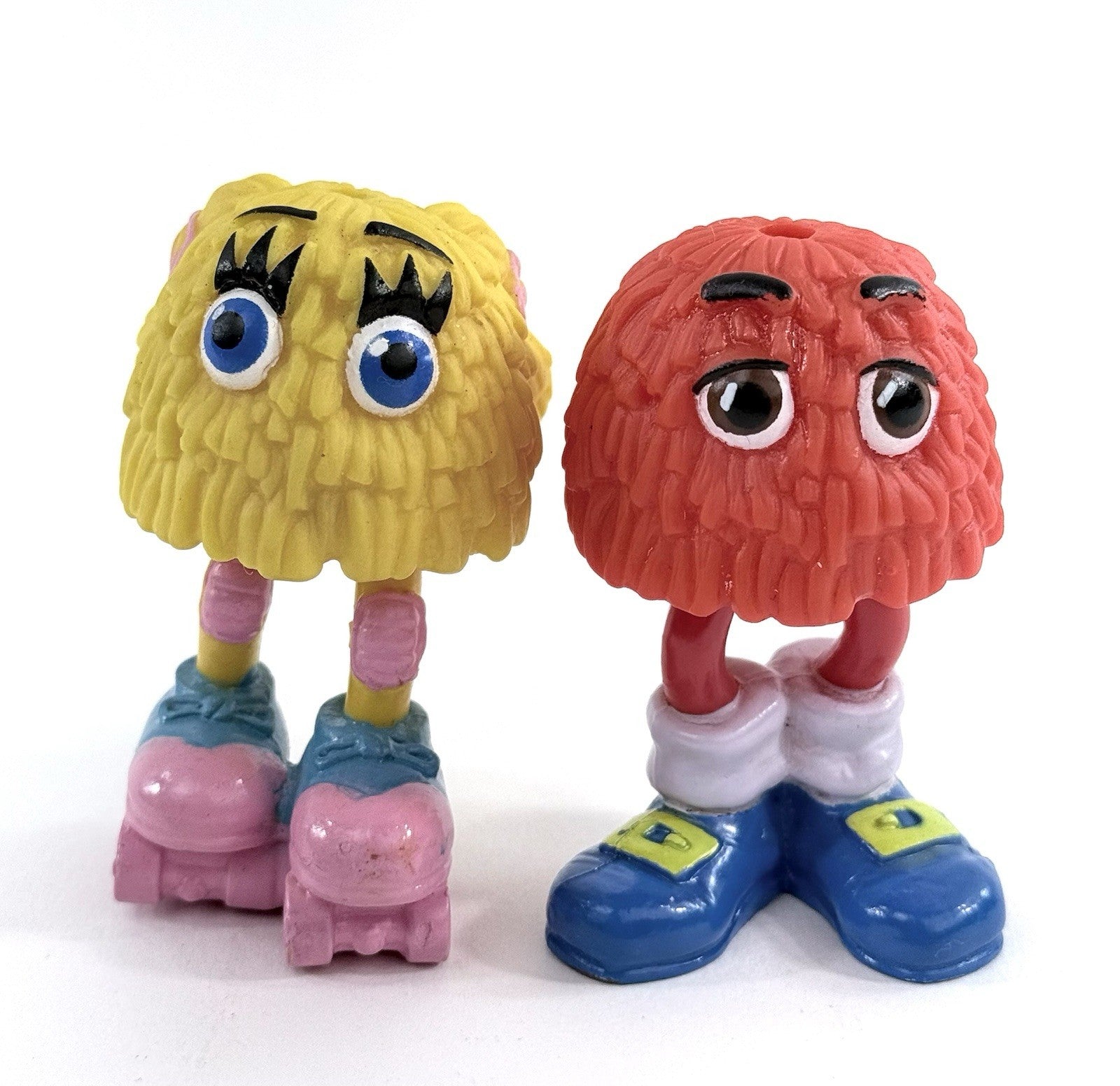 McDonalds 1989 Funny Fry Friends Fry Kids Happy Meal Toys - Red & Yellow