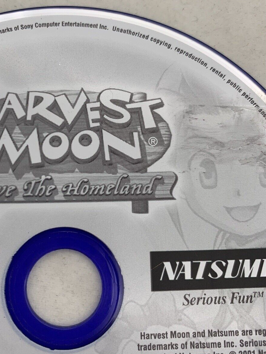 Harvest Moon: Save the Homeland (Sony PlayStation 2, 2001) Game Disc - Tested