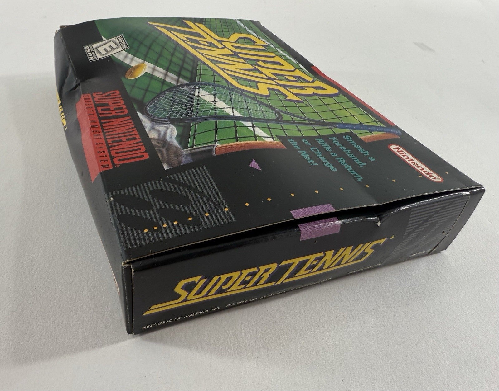 Super Tennis (Super Nintendo SNES, 1991) Game Box Manual Inserts - Tested