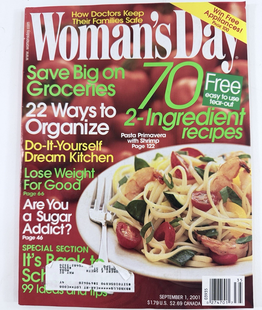Woman’s Day Magazine (2001, Set Of 5) Recipes, Holiday Ideas, Special Inserts