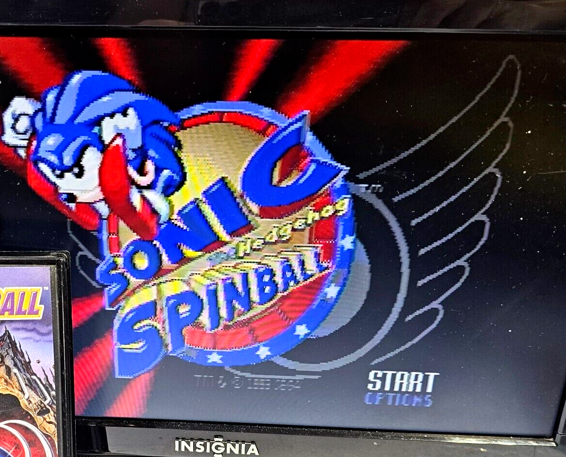 Sonic Spinball (Sega Genesis, 1993) Game and Case - Tested and Working