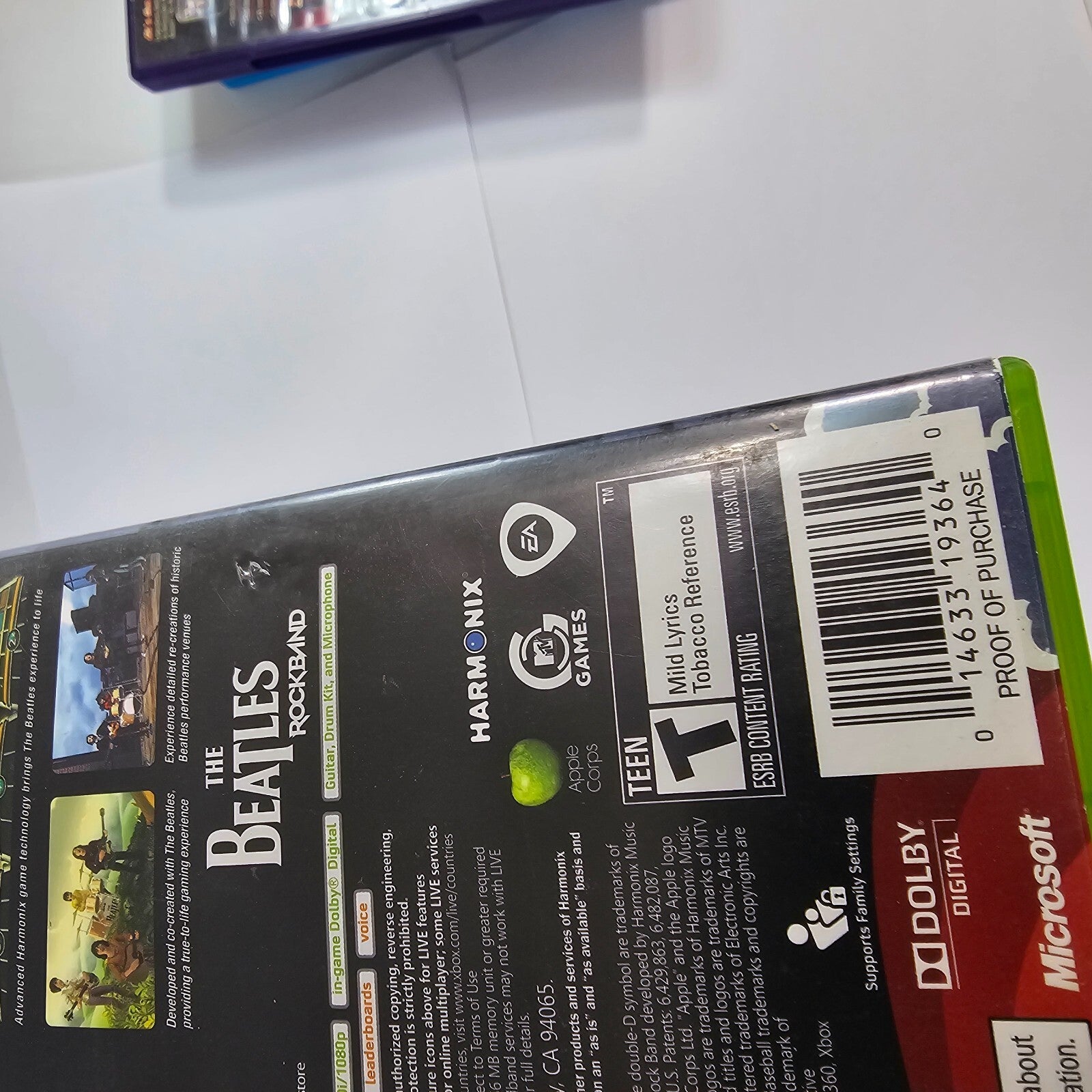 Beatles: Rock Band (Microsoft Xbox 360, 2009) Game Case Manual Insert - Tested