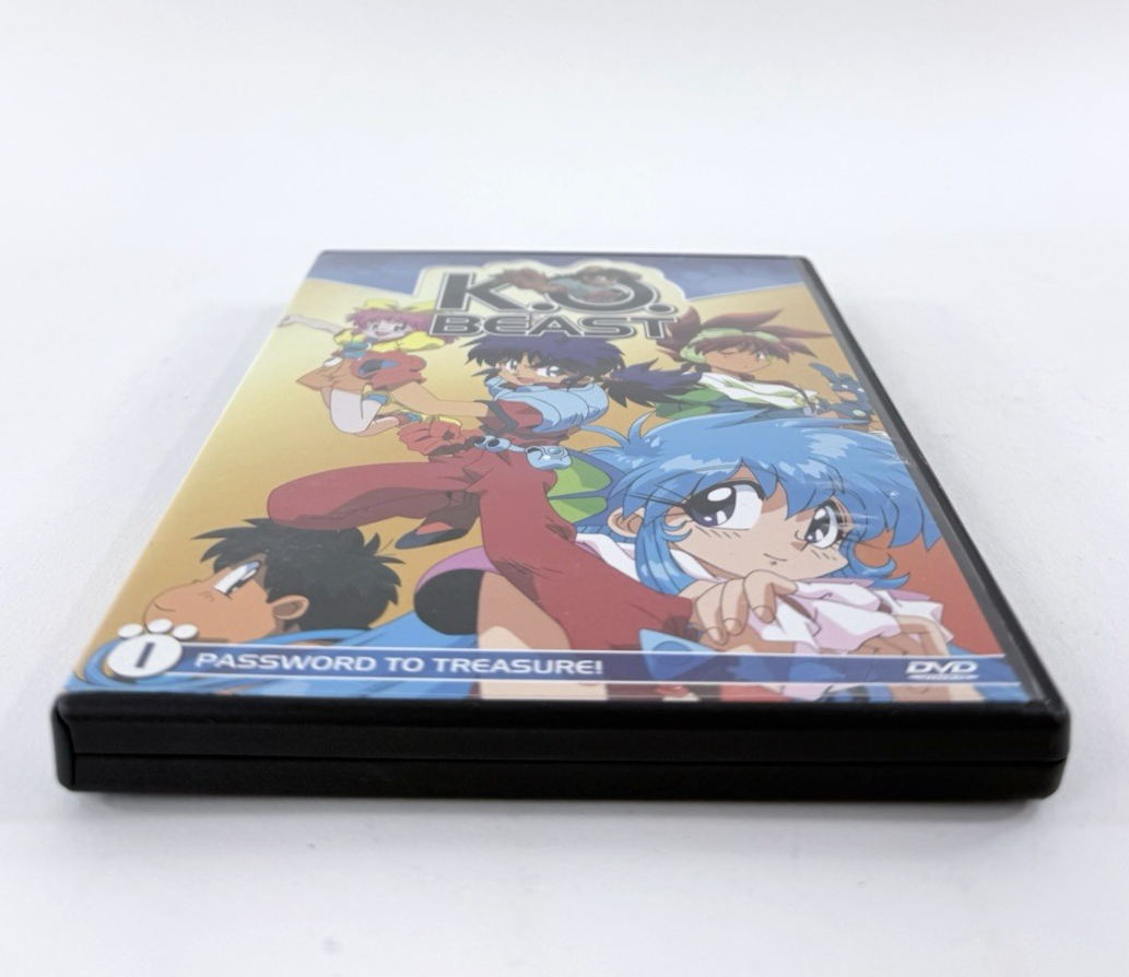 K.O. Beast Vol. 1: Password to Treasure (DVD, 2003) Sub/Dub Anime - Tested