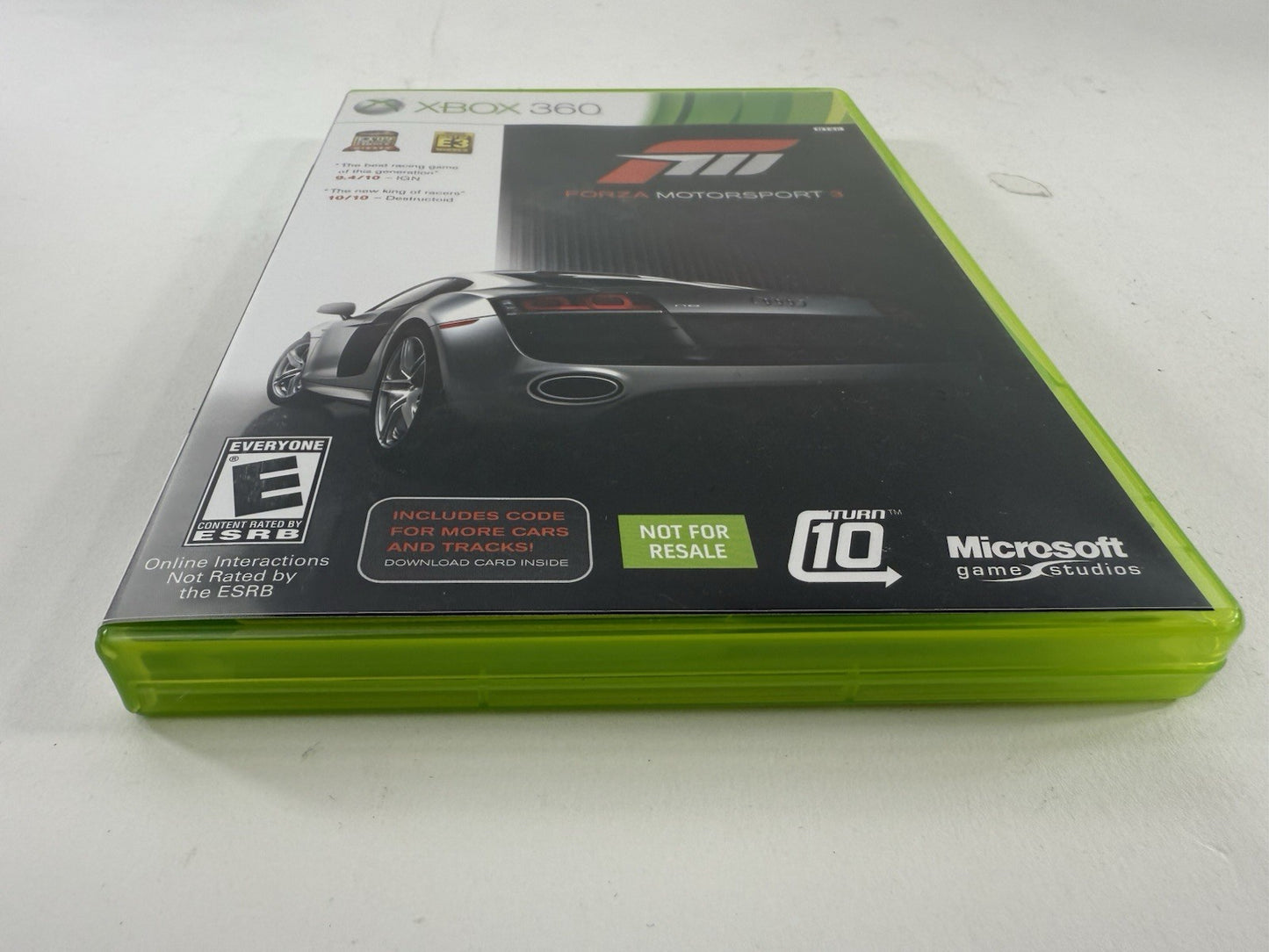 Forza Motorsport 3 (Microsoft Xbox 360, 2009) Game Case Manual Insert - Tested