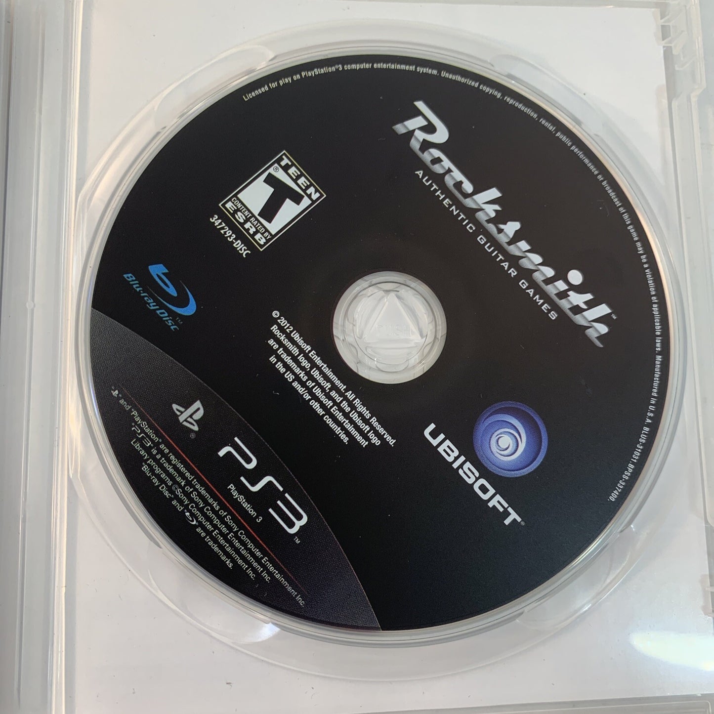 Rocksmith (PlayStation 3, 2012) Game Case Manual - Tested and Working