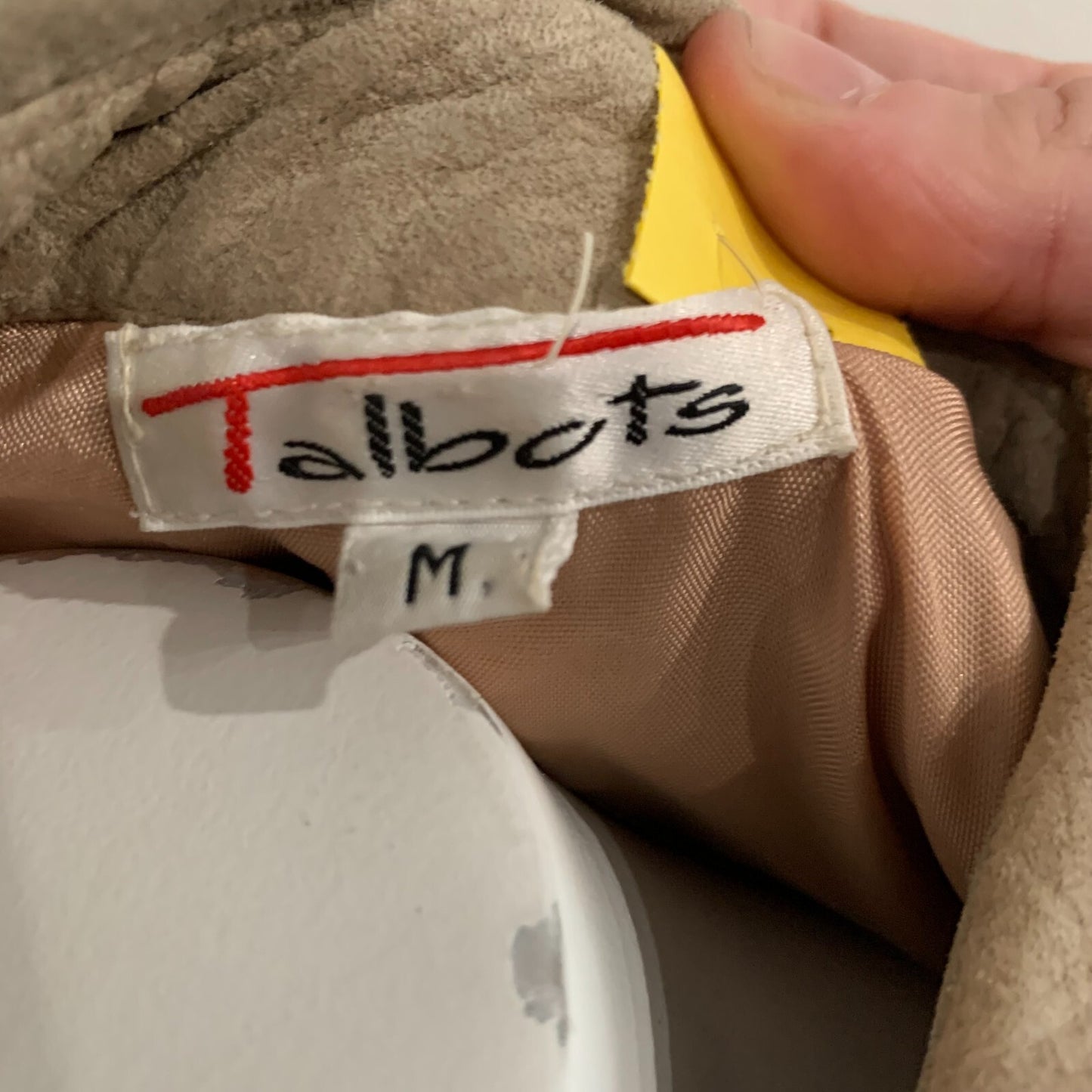 Talbots Genuine Leather Women's Medium Long Sleeved Button Up Shirt