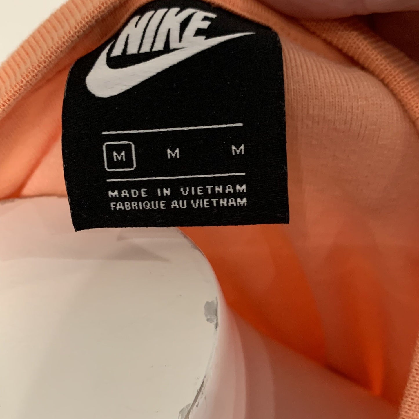 Nike Retro Femme Velour Terry Women's Medium Orange Long-Sleeved Crop Sweatshirt