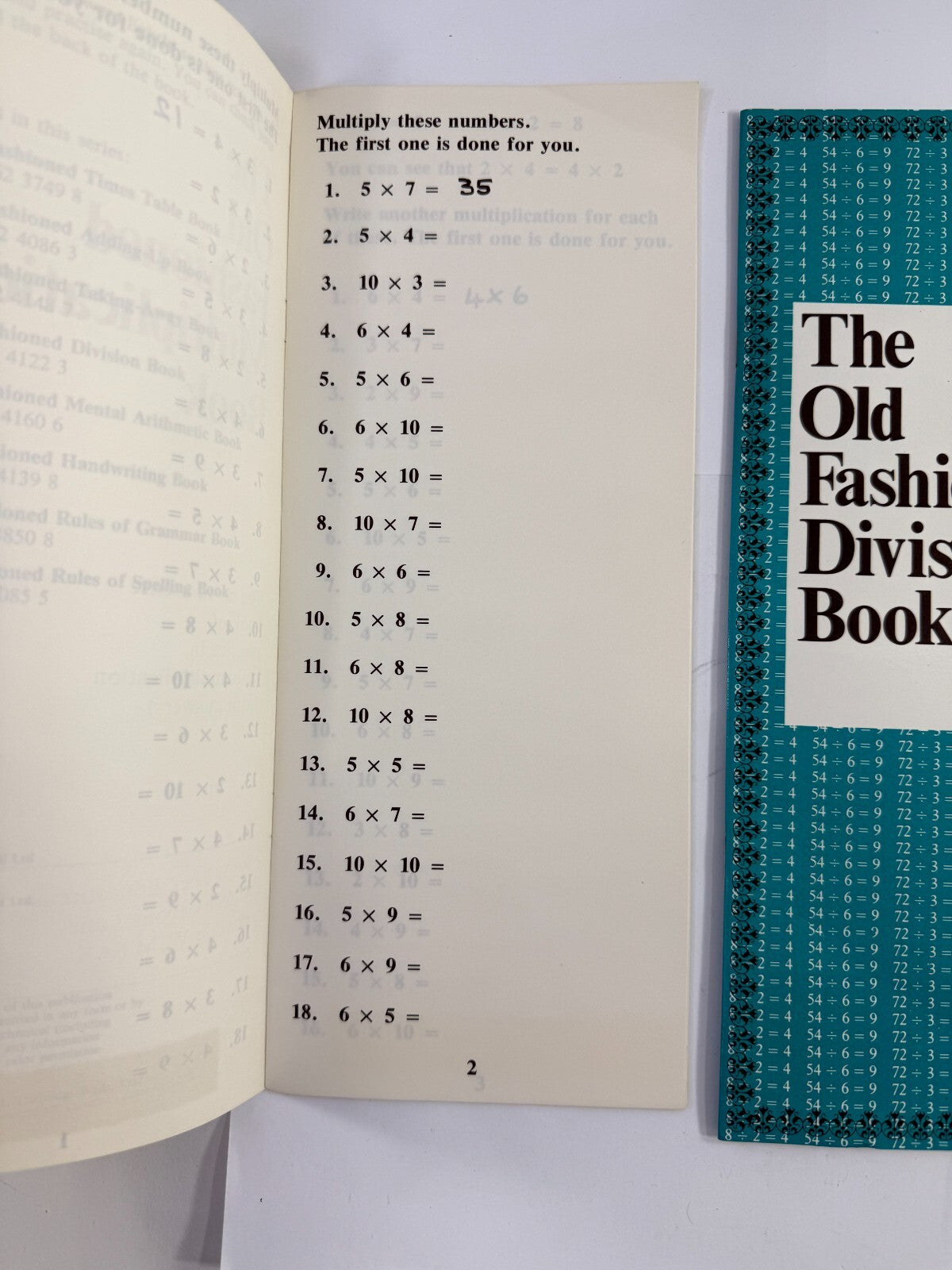 The Old Fashioned Division Book/Multiplication/Taking-Away Book (Math Bundle)