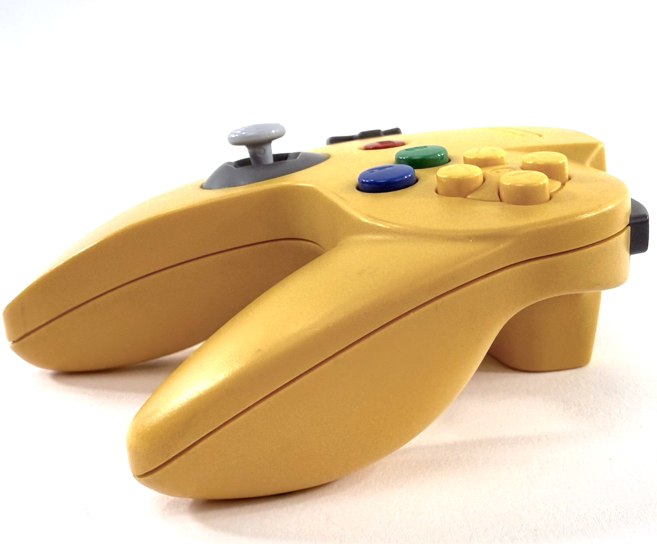 Nintendo 64 NUS-005 Solid Yellow Controller - Tested and Working
