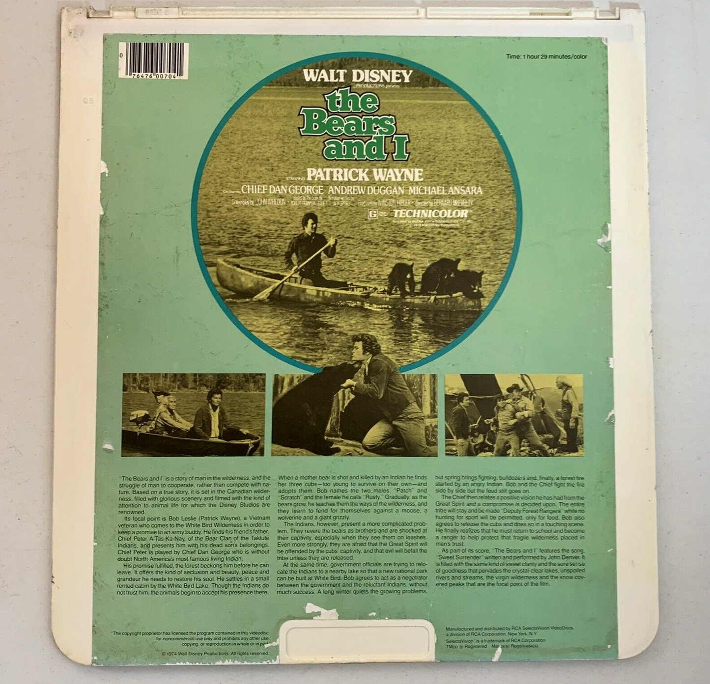 The Bad News Bears (RCA SelectaVision VideoDiscs) Muppet Movie/Nutcracker/Bears