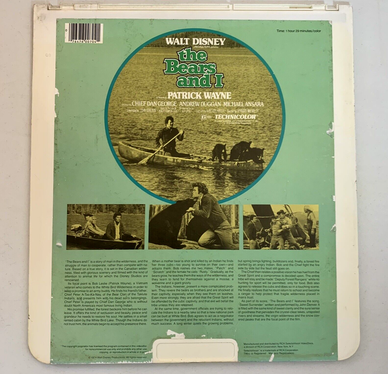 The Bad News Bears (RCA SelectaVision VideoDiscs) Muppet Movie/Nutcracker/Bears