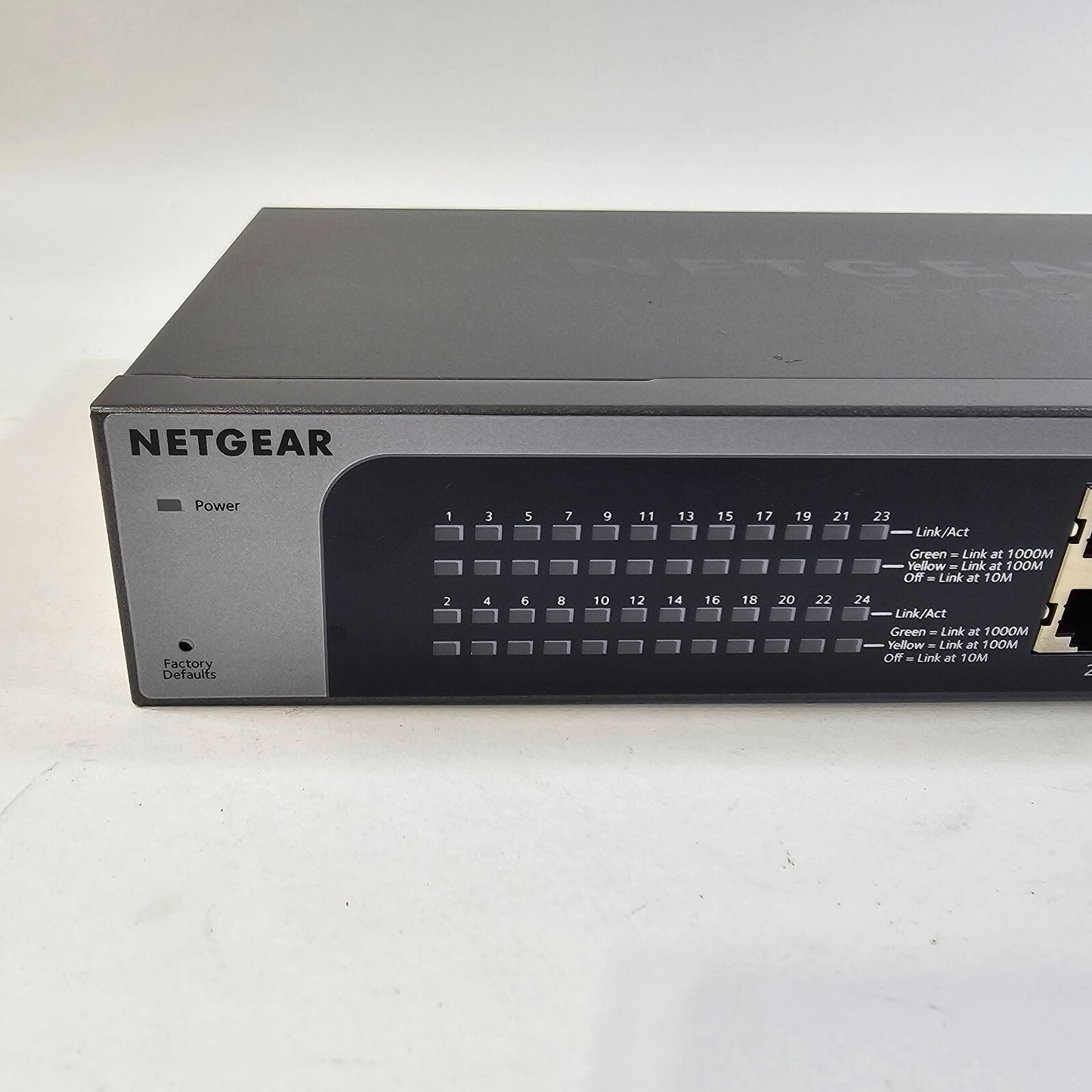 NETGEAR JGS524Ev2 ProSafe 24-Port Gigabit Plus Network Switch - Tested & Working