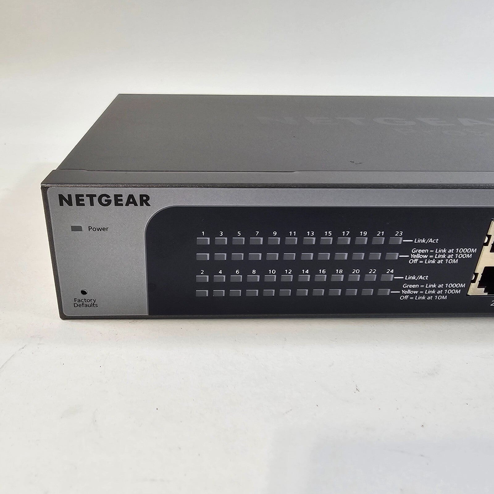 NETGEAR JGS524Ev2 ProSafe 24-Port Gigabit Plus Network Switch - Tested & Working