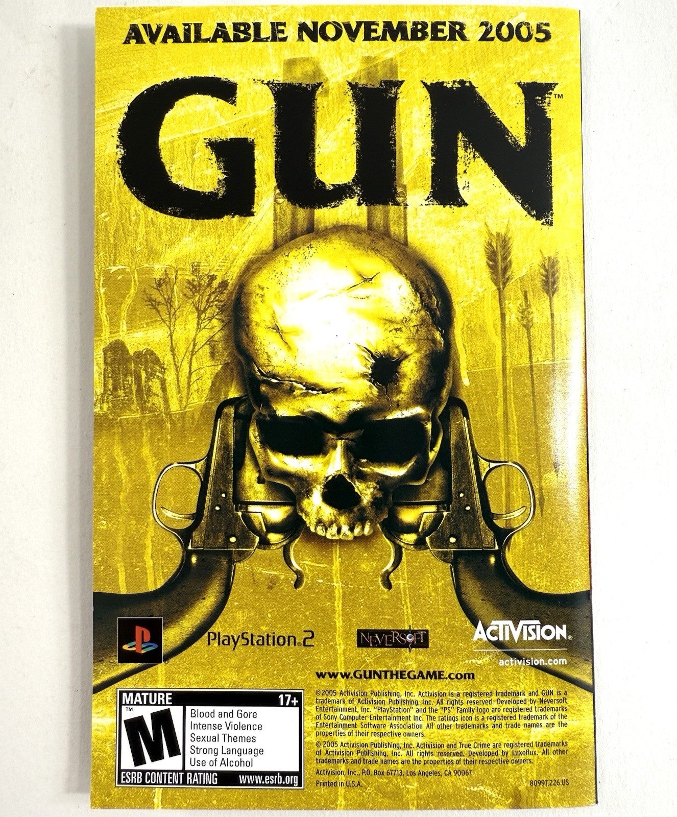 True Crime: New York City (Sony PlayStation 2, 2005) Game Case Manual - Tested