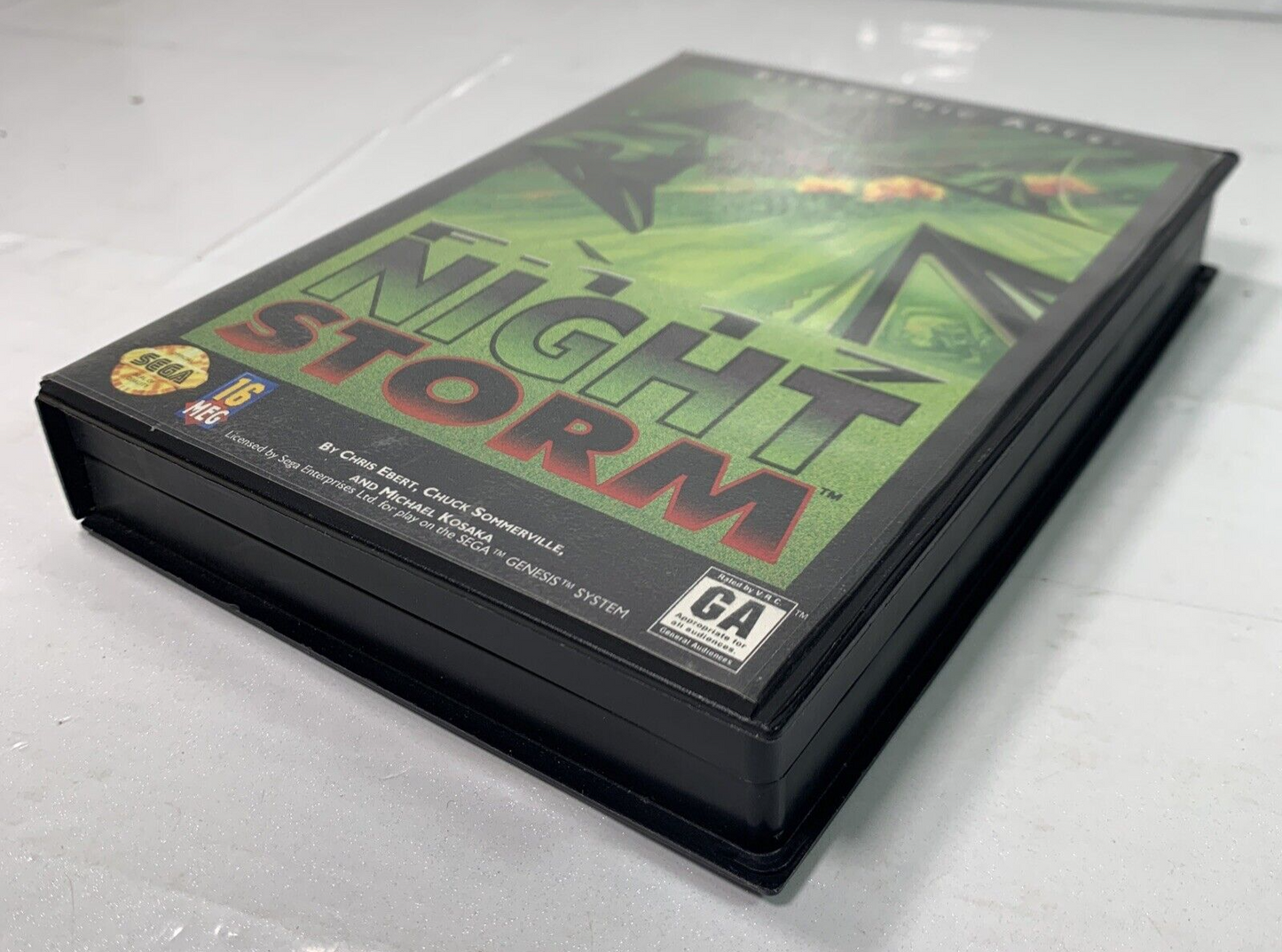 F-117 Night Storm (Sega Genesis, 1992) Game and Case - Tested and Working