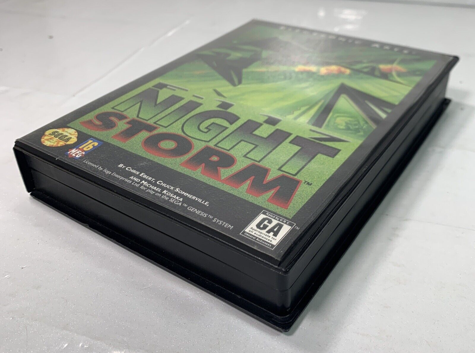 F-117 Night Storm (Sega Genesis, 1992) Game and Case - Tested and Working