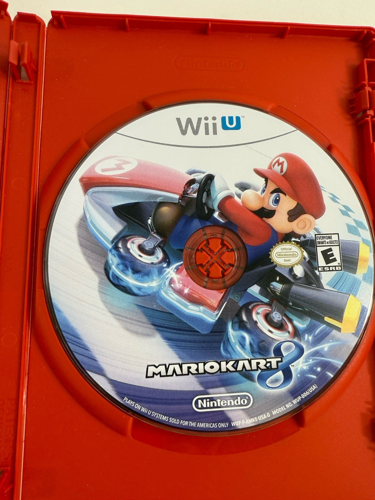 Mario Kart 8 (Nintendo Wii U, 2014) Game Case Manual Insert - Tested and Working