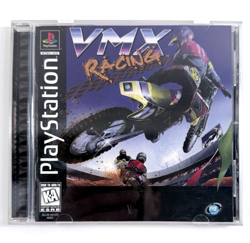 VMX Racing (PlayStation 1, 1996) Game Case Manual Registration Card - Tested