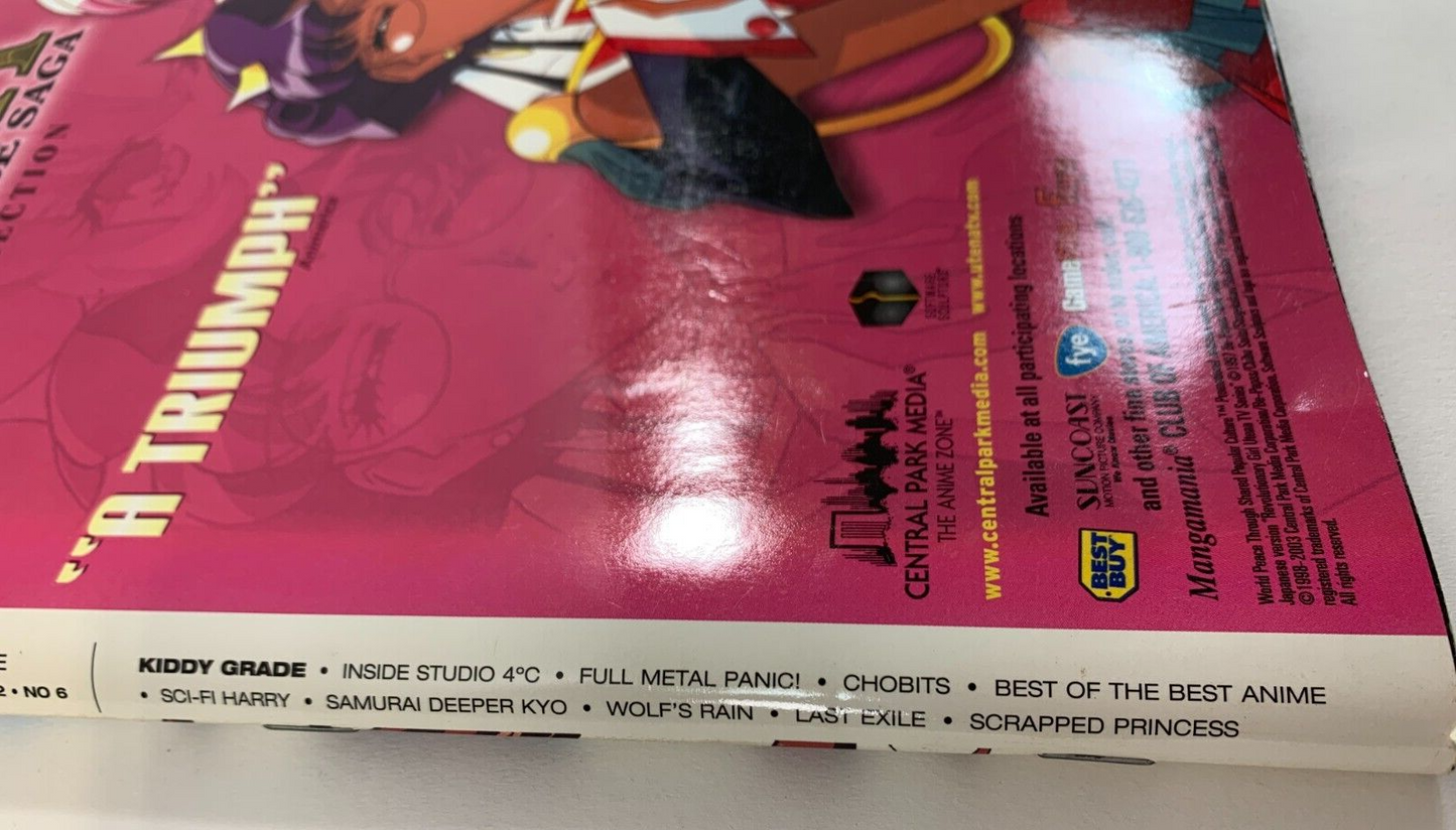 Newtype Anime Magazine June 2003 Vol. 2 #6  with Collector Cards - No DVD