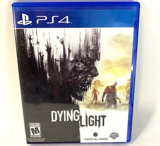 Dying Light (Sony PlayStation 4, 2015) Game Case Manual Insert - Tested