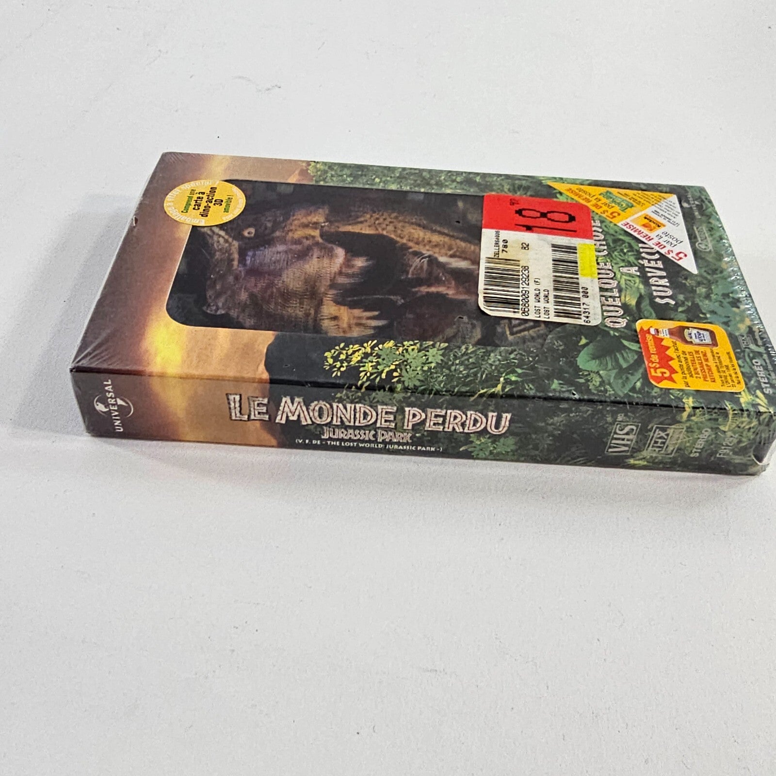 Le Monde Perdu: Jurassic Park (VHS, 1997) Lenticular Cover - New, Sealed