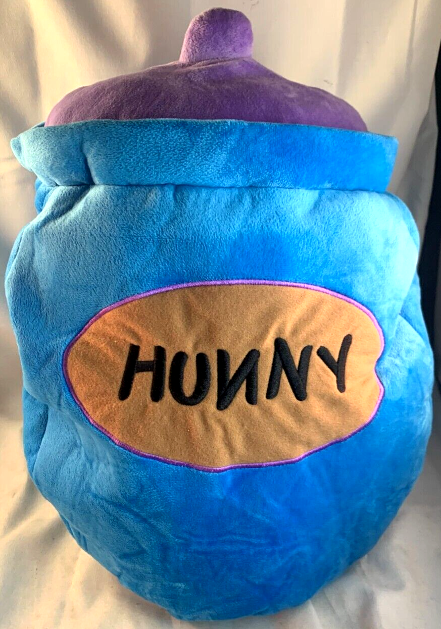 Disney Parks Winnie The Pooh And The Honey Pot 16" Large Reversible Plush