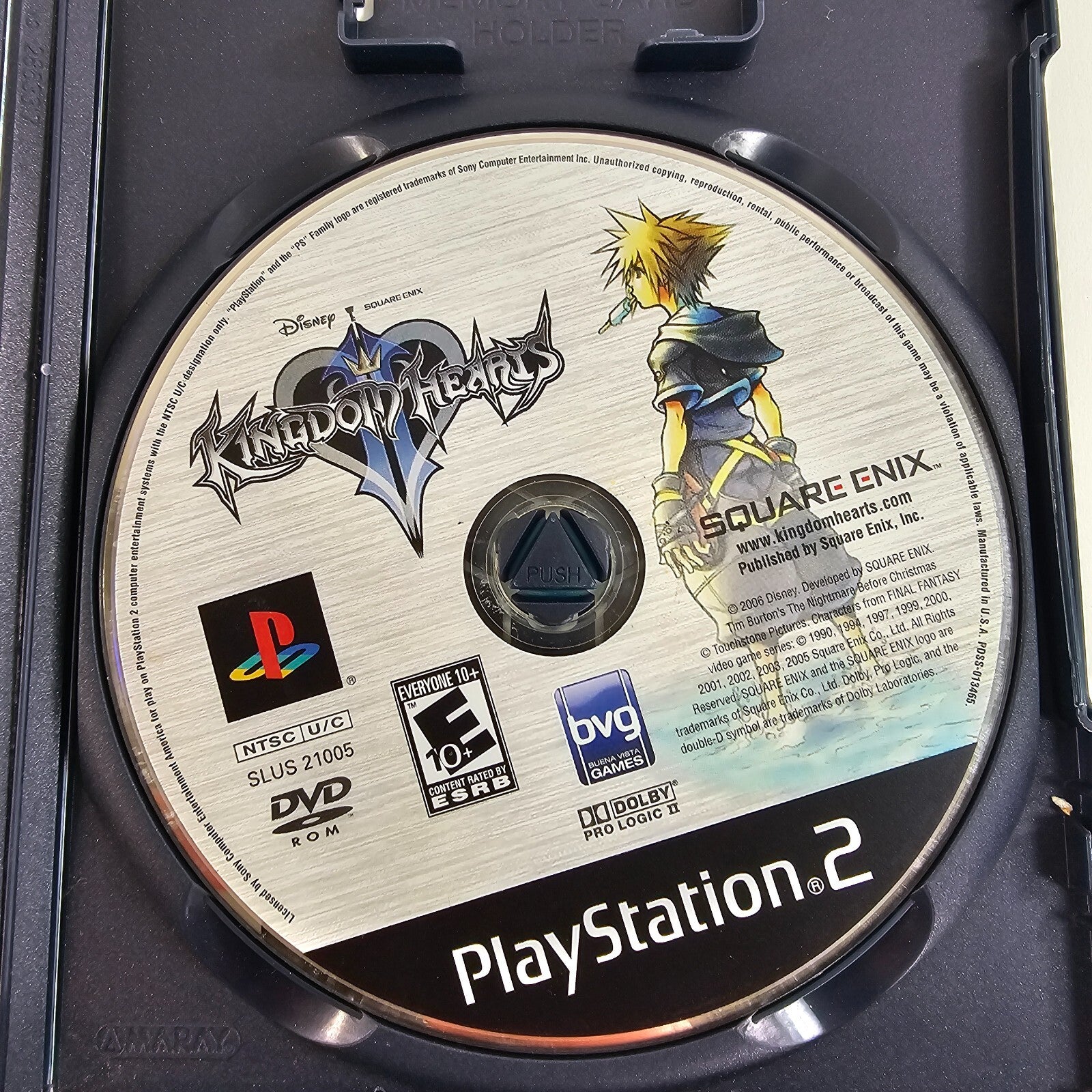 Kingdom Hearts II (PlayStation 2, 2006) Game and Case - Greatest Hits