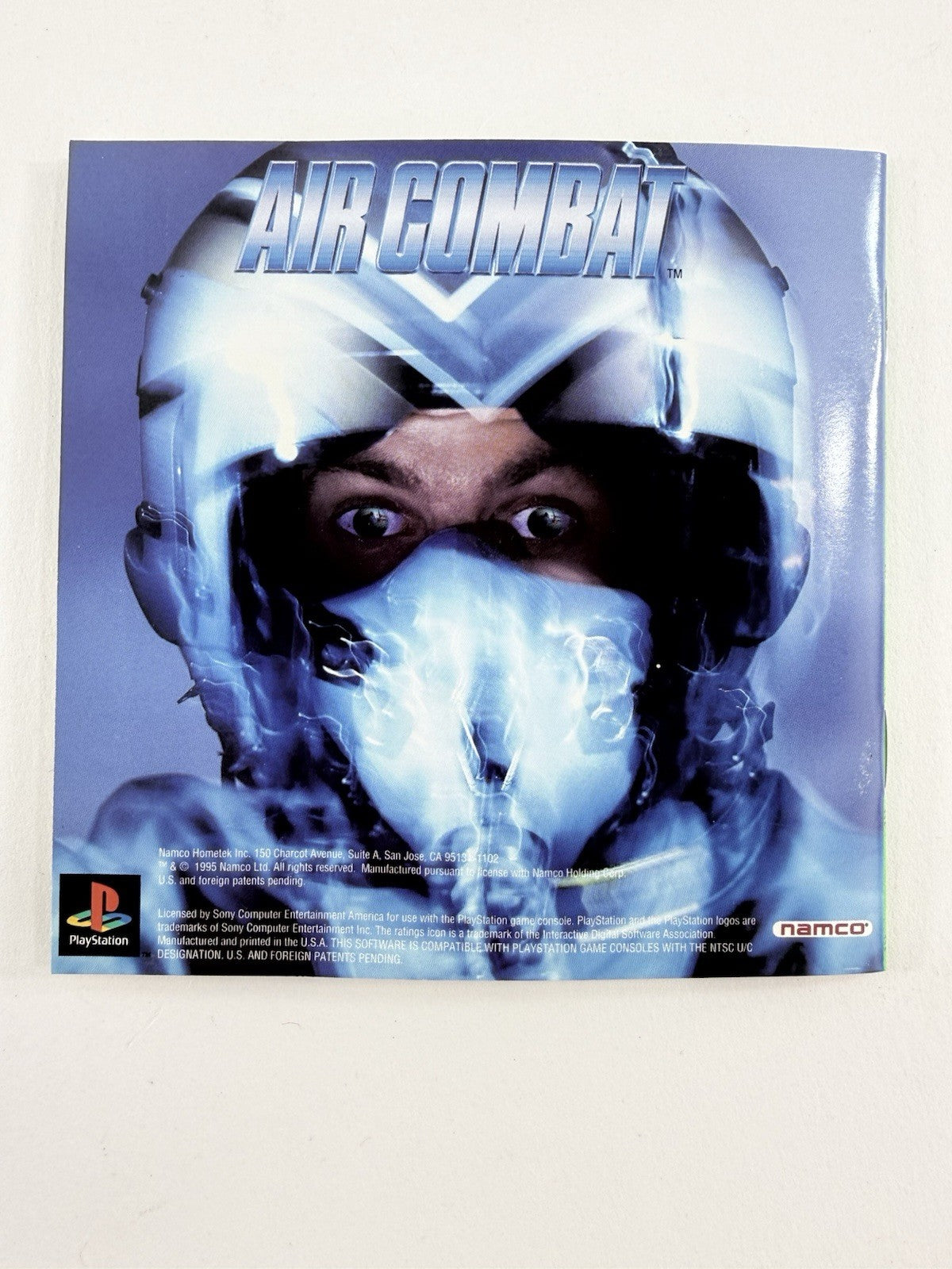Air Combat (Sony PlayStation 1, 1995) Game Case Manual Registration - Tested