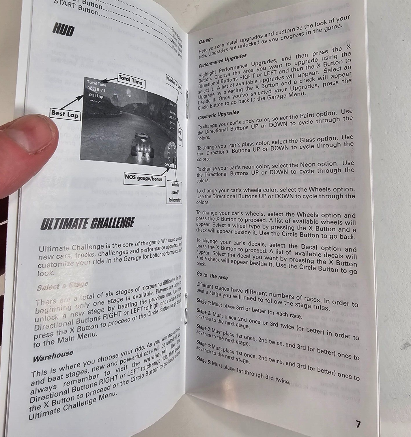 Hot Wheels Ultimate Racing (Sony PlayStation PSP, 2007) Game Case Manual