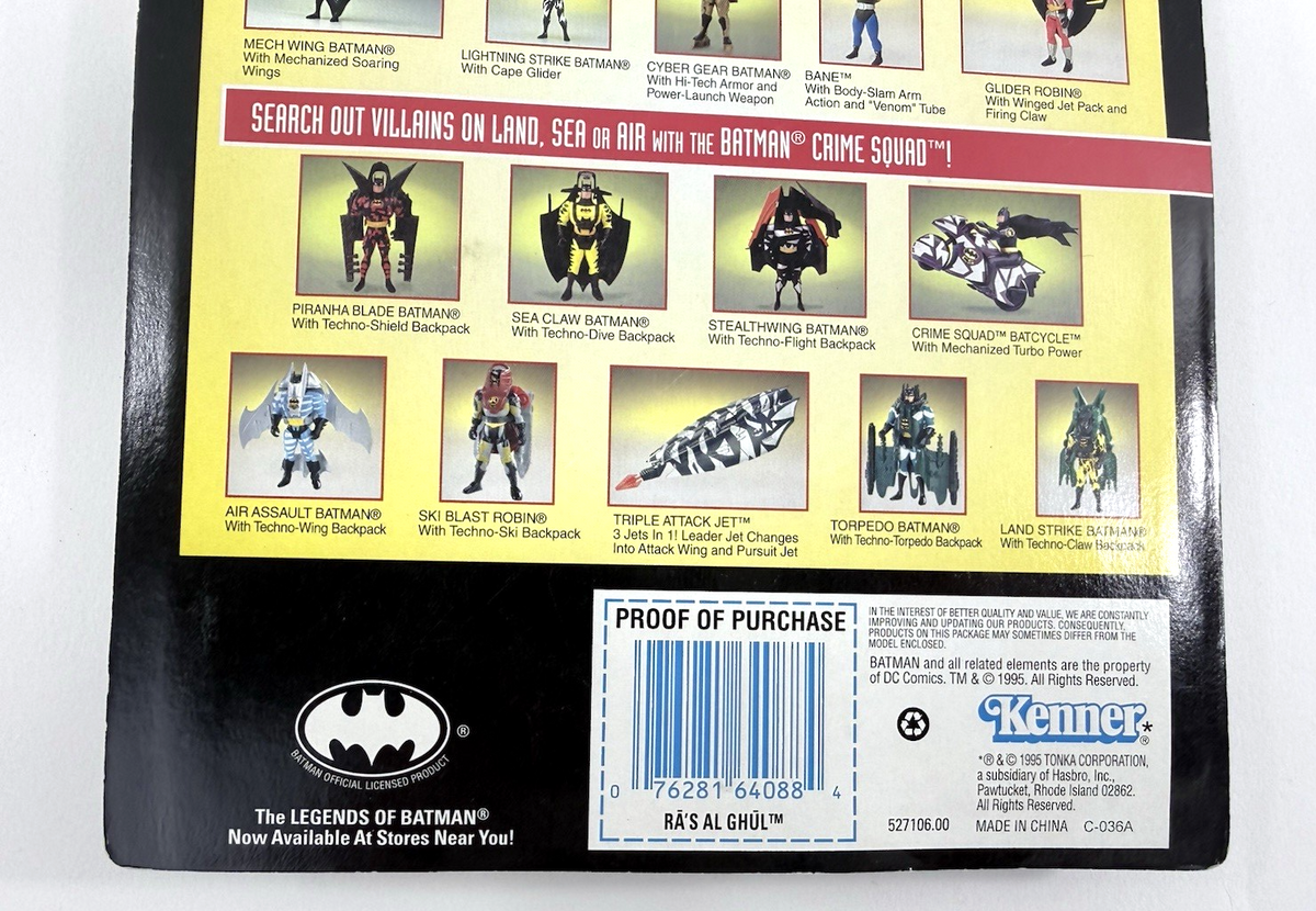 Kenner 1995 Adventures of Batman and Robin Ra’s Al Ghul 4” Sealed Action Figure